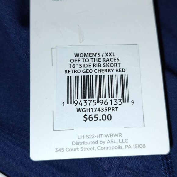 COPY - Lady Hagen Off to the Races 16" Side Rib  Golf Skort Sz XXL NWT - Picture 8 of 11